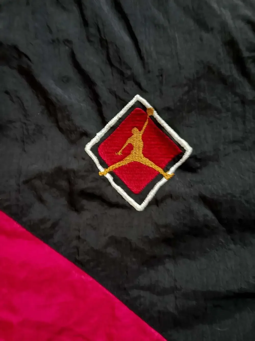 Vintage 90s Nike Air Jordan VII OG 7 Cardinal Colorblock Windbreaker Jacket